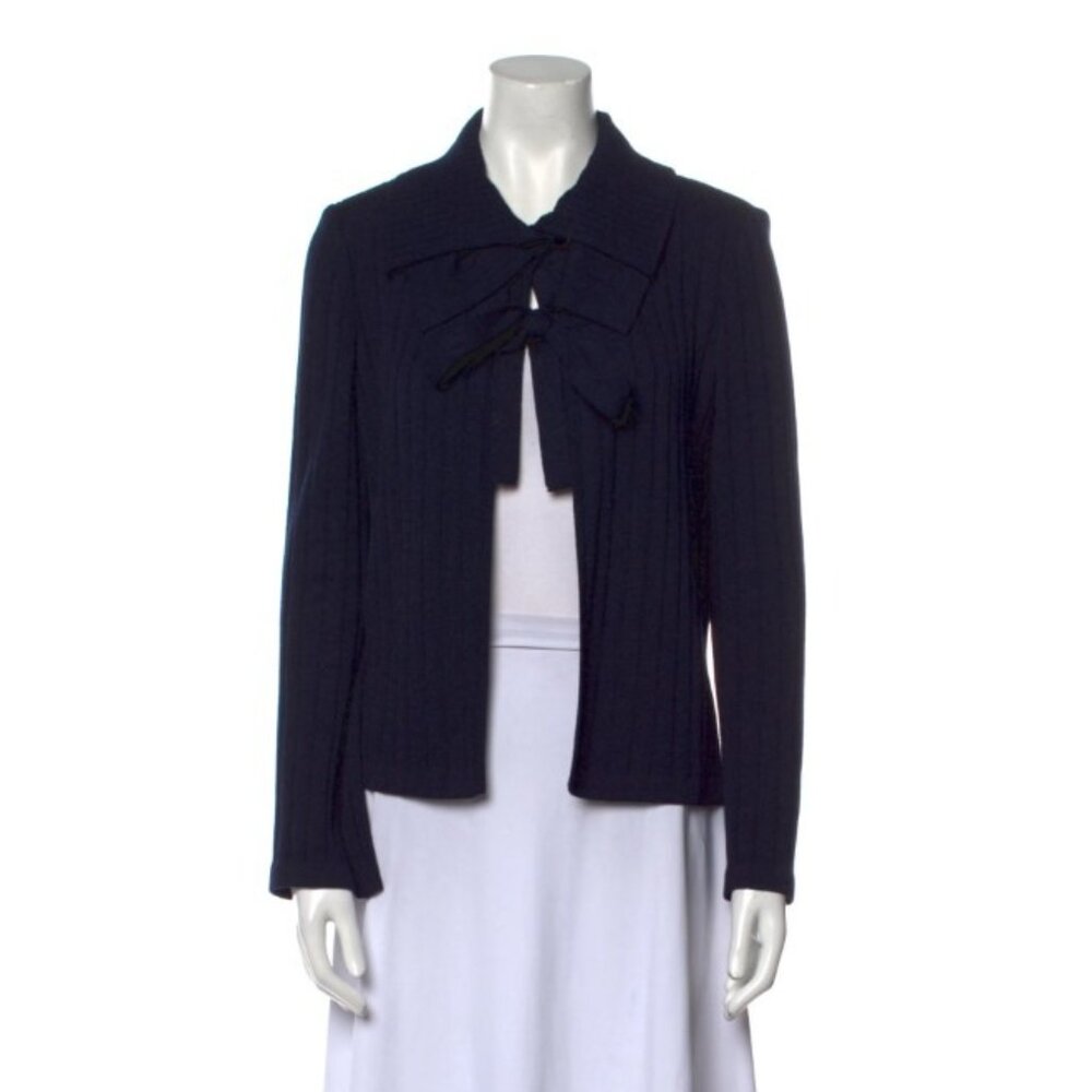 St. John Tie Neck Sweater